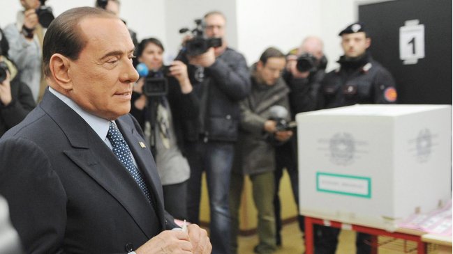 Elecciones italianas inician con nueva polémica sobre Berlusconi