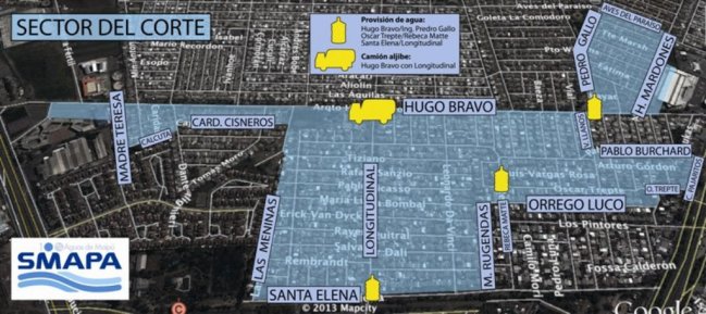 Muncipalidad de Maipú anunció corte de agua en la comuna