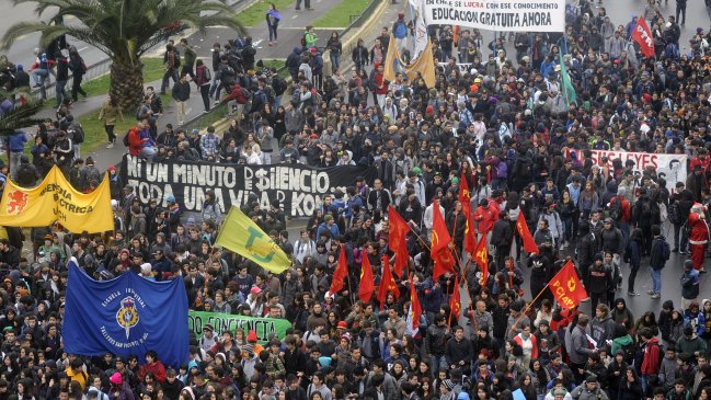 Estudiantes anunciaron un 2013 de muchas movilizaciones