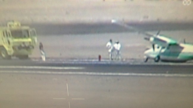 Accidente de avión en Iquique obligó a cerrar el aeropuerto