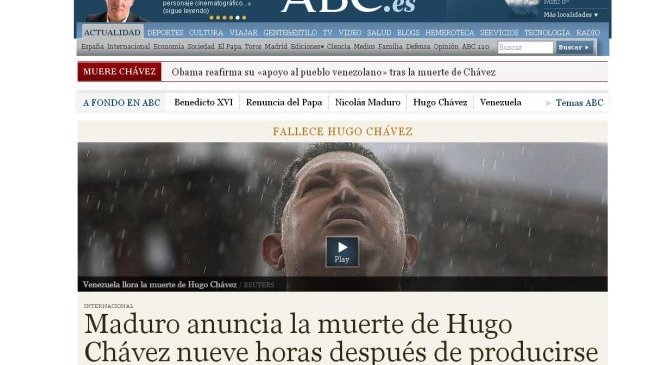 Diario español: Hugo Chávez murió en Cuba