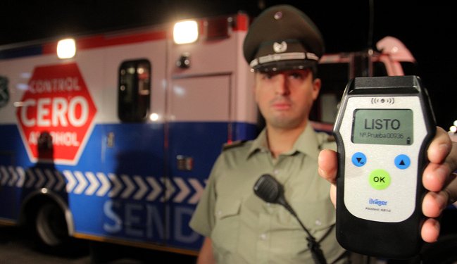 Accidentes por conducir en estado de ebriedad bajaron un 25 por ciento en 2012