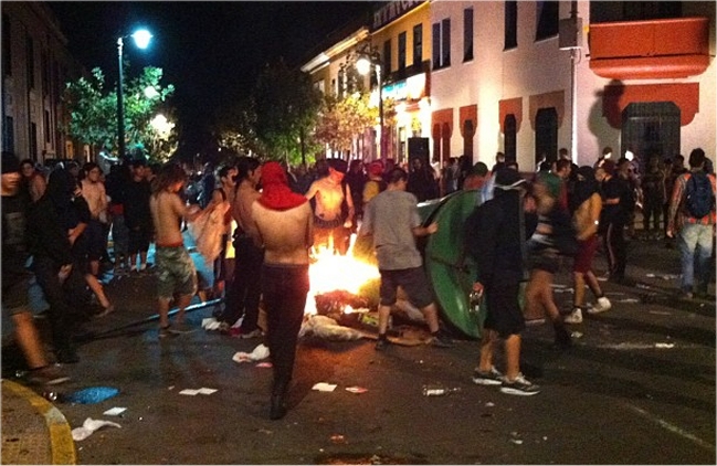 Concierto terminó con incidentes en Bellavista