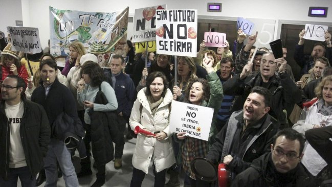 Sindicatos de Iberia firmaron acuerdo que pone fin a la huelga