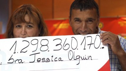 Dueña de casa recibió casi 1.300 millones del Loto