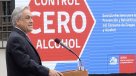 Piñera defendió Ley de Tolerancia Cero: Nuestro objetivo no es prohibir por prohibir