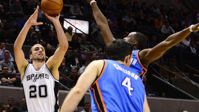 Manu Ginóbili brilló en victoria de San Antonio en la NBA