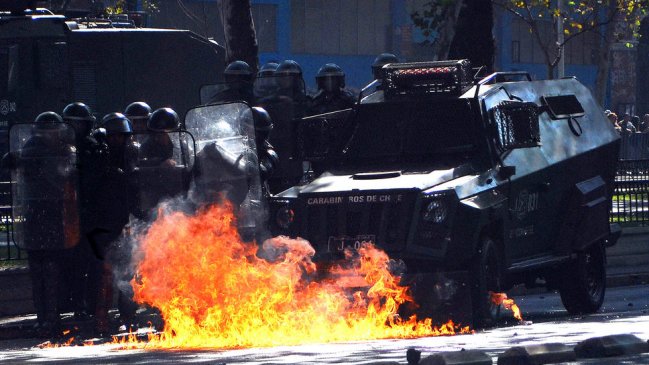 La primera marcha estudiantil de 2013