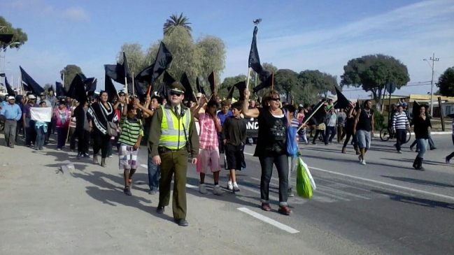 Pobladores marcharon contra el abandono y pidieron que Tongoy sea comuna
