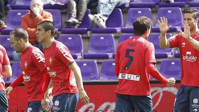 Osasuna celebró ante Valladolid con Francisco Silva en cancha