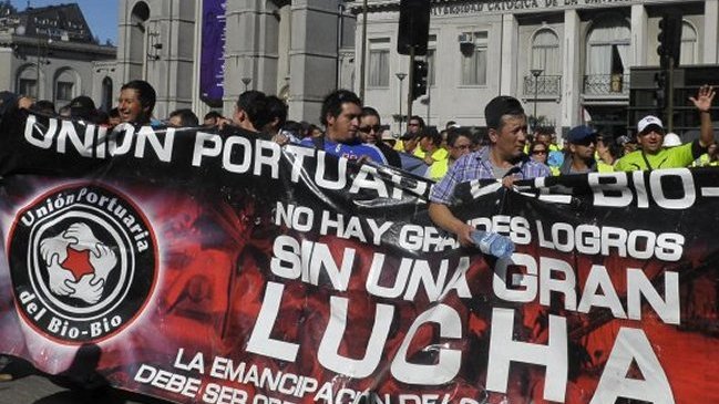 Comercio de Valparaíso: Paro de portuarios 