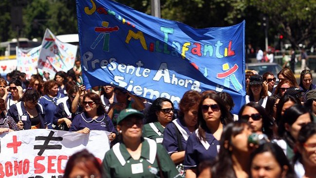 Jardines infantiles de la Fundación Integra se van a paro