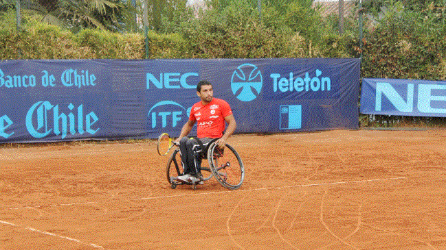 Robinson Méndez debutó con un triunfo en el Chilean Open de tenis en silla de ruedas