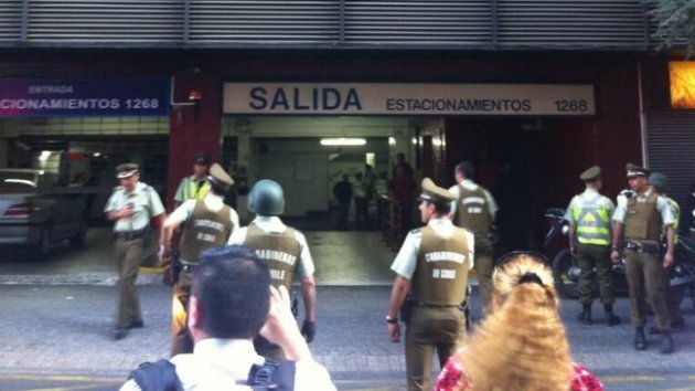 Operativo policial en Santiago Centro