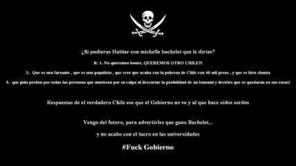 Sitio del PPD fue hackeado con mensaje en contra de Bachelet