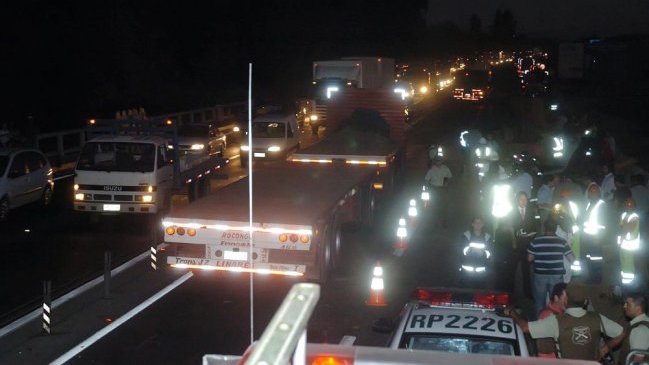 Colisión de dos camiones en la Ruta 5 Sur dejó una víctima fatal