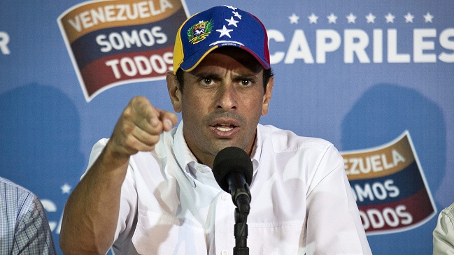 Capriles convocó a cacerolazo si Maduro es proclamado presidente