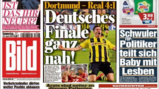 Prensa alemana: Lewandowski fue un extraterrestre ante Real Madrid
