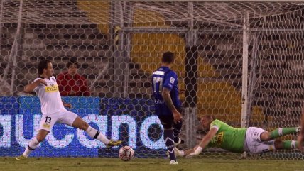 Braian Rodríguez marcó el descuento de Huachipato en el Estadio Monumental