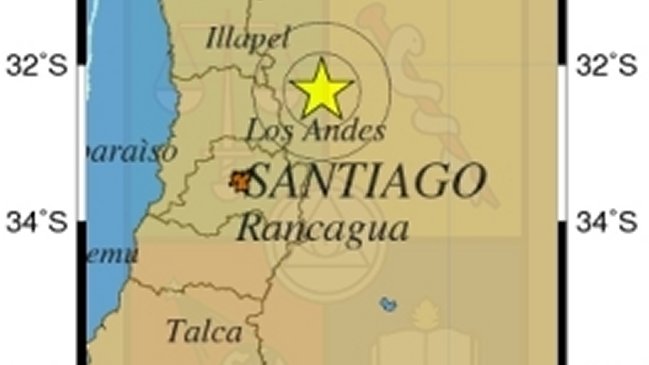 Sismo de 4,9 Richter afectó a la zona central del país