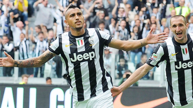 Arturo Vidal marcó en el triunfo que otorgó el bicampeonato a Juventus