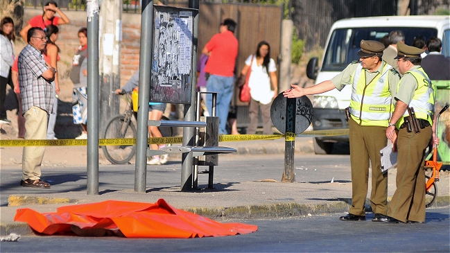 Delincuente murió atropellado mientras huía de un asalto en Quinta Normal
