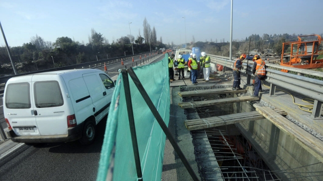 Los desvíos de tránsito por trabajos en el Puente Maipo