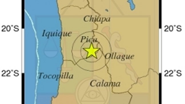 Temblor se registró en regiones de Tarapacá y Antofagasta
