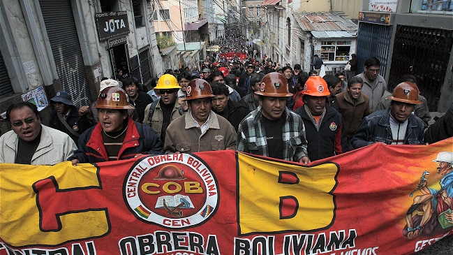 Gobierno boliviano declaró ilegal huelga de sindicatos por mejores pensiones