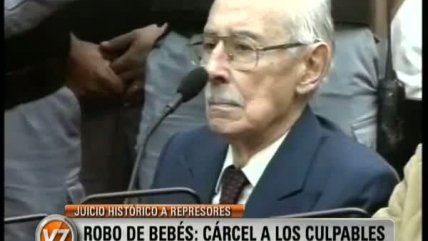   Así fue la condena a 50 años a Videla por el robo de bebés 