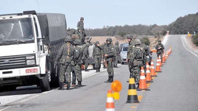 Brasil desplegó 25.000 militares a lo largo de toda su frontera