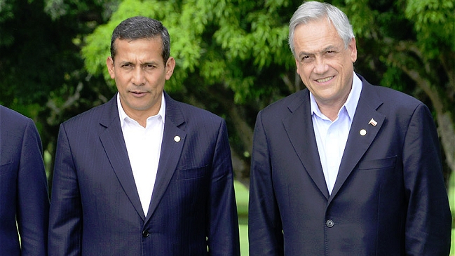 Piñera se reunió con Humala preparando escenario post La Haya