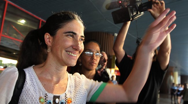 Yoani Sánchez volvió a Cuba tras viaje que le 