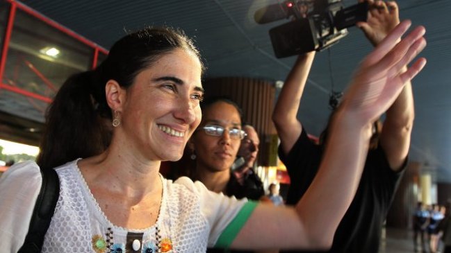 Yoani Sánchez volvió a Cuba tras viaje que le 