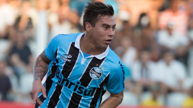 Eduardo Vargas anotó en igualdad de Gremio por el Brasileirao