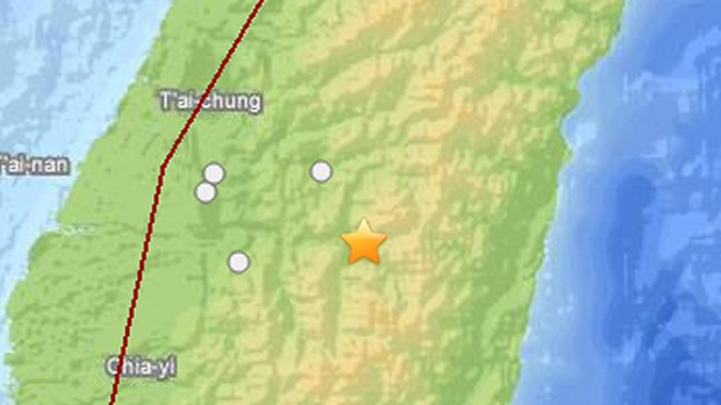 Terremoto de 6,3 grados Richter se registró en Taiwán