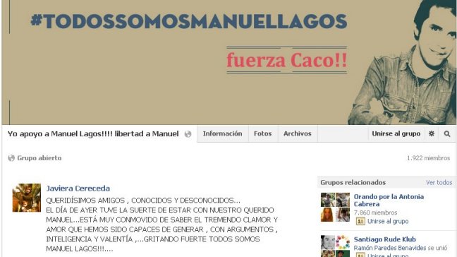 Javiera Parra sobre Manuel Lagos: El apoyo ayuda a mermar este atropello