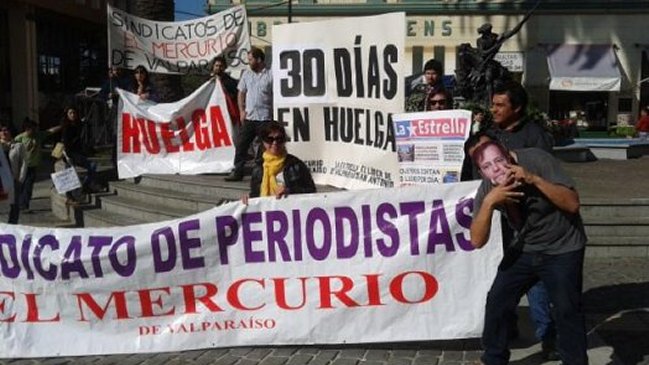 Este viernes termina la huelga en El Mercurio de Valparaíso
