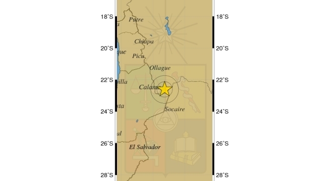 Sismo de 5,8 Richter afectó a la zona norte