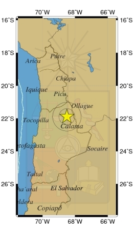 Sismo de magnitud 5,2 Richter afectó a la zona norte