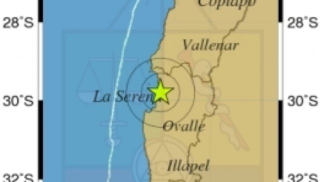 Sismo leve afectó a la Región de Coquimbo