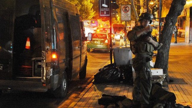 Delincuentes robaron cajero usando una bomba artesanal