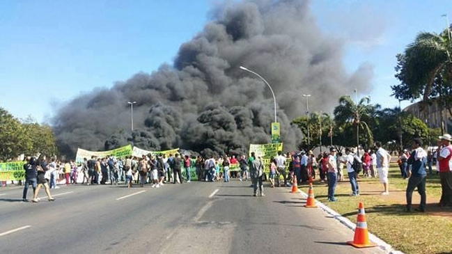 Cuatro detenidos dejaron protestas contra la Copa Confederaciones en Brasilia