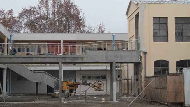 Reconstrucción del Liceo Abate Molina de Talca llegó a su etapa final
