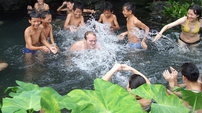 Jiuwentangcun es el manantial de la longevidad y de los 