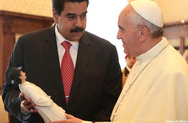 Nicolás Maduro se reunió con el papa Francisco