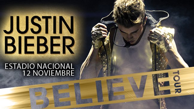 Hasta 207 mil pesos costará ver a Justin Bieber en Chile
