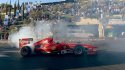 Ferrari y Fisichella llevaron la F1 a Jerusalén