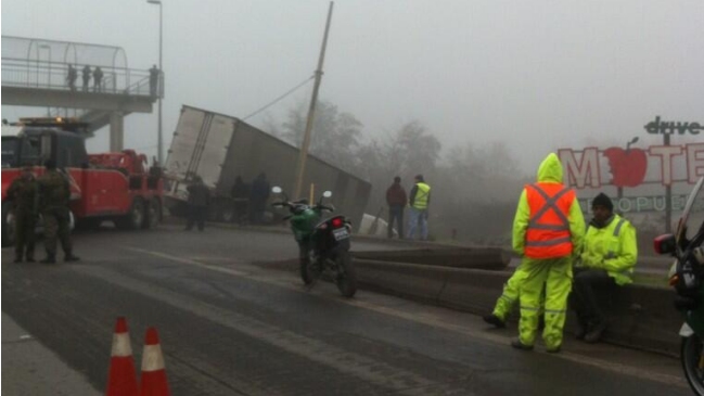 Dos accidentes ocasionan gran congestión vehicular en Ruta 68