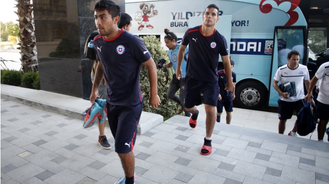 La selección sub 20 llegó a Estambul